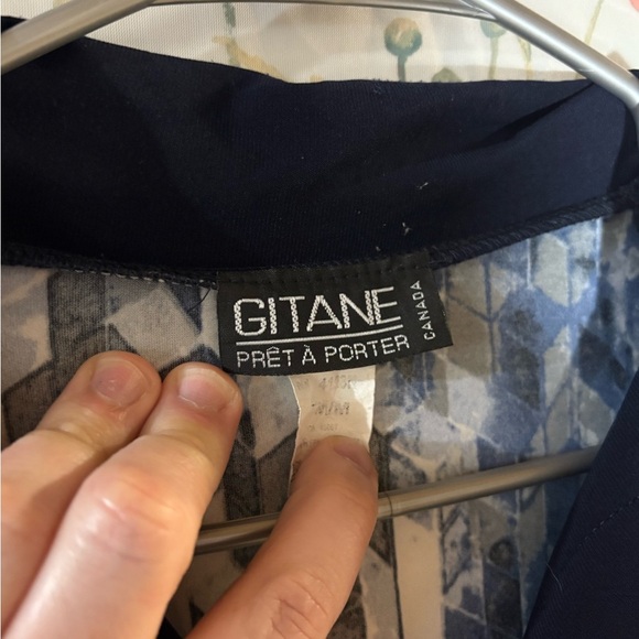 Vintage Blue and Black Sequin Embellished Sheath Mini Dress - Picture 6 of 11